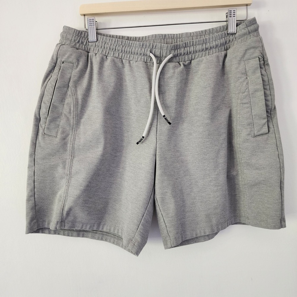 BYLT Premium Basics Men's Gray Heathered Lounge Shorts Casual Comfort size XL‎